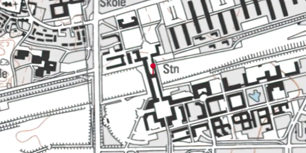 Historisk kort over Høje Taastrup Station