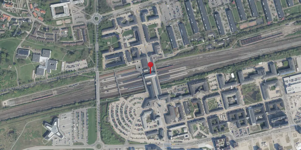 Historisk kort over Høje Taastrup Station