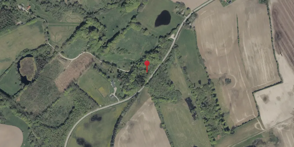 Historisk kort over Erlev Kro Trinbræt