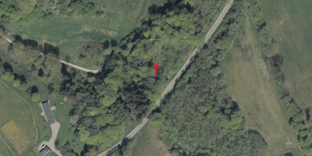 Historisk kort over Erlev Kro Trinbræt