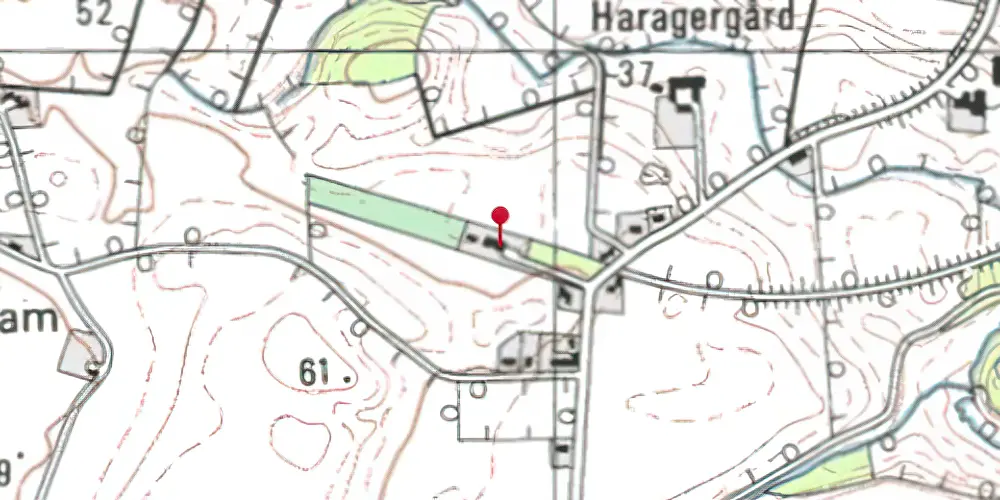 Historisk kort over Ferup Station