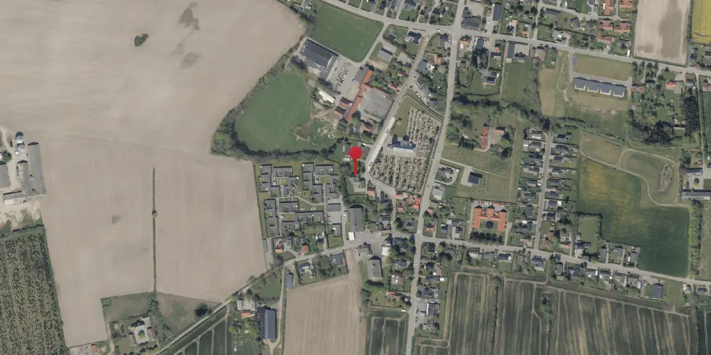 Historisk kort over Fjelstrup Station