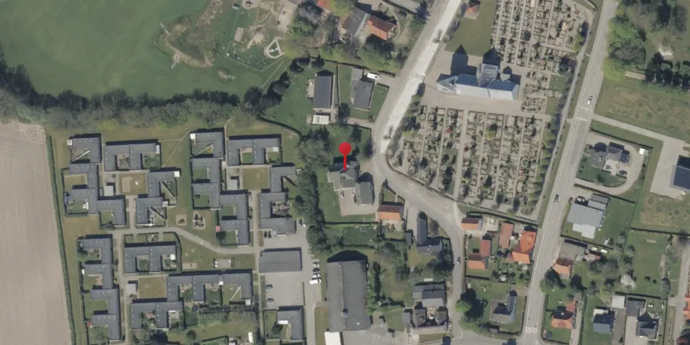 Historisk kort over Fjelstrup Station