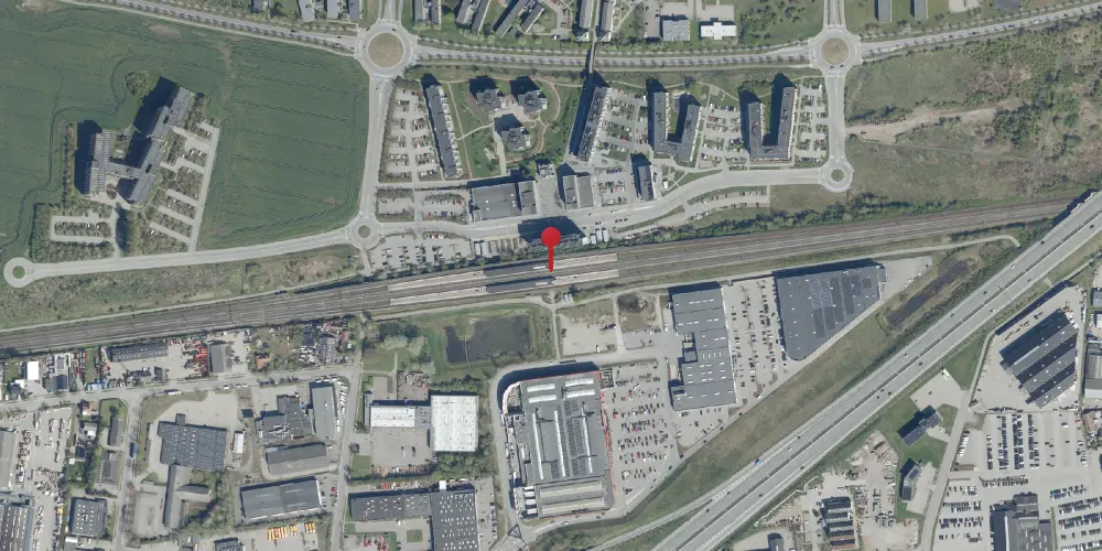 Historisk kort over Trekroner Trinbræt