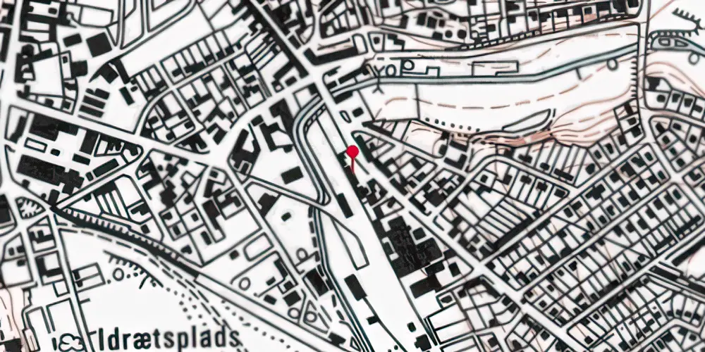 Historisk kort over Frederikssund Station [1879-1928]