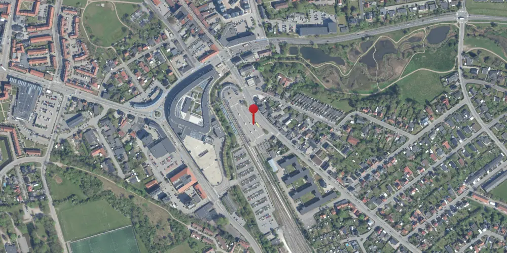 Historisk kort over Frederikssund Station [1879-1928]