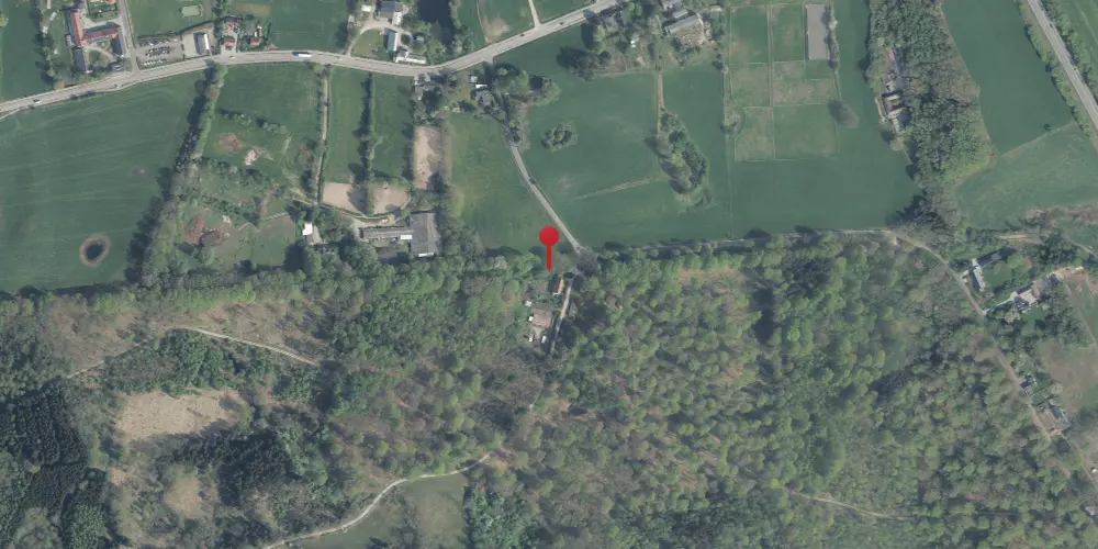 Historisk kort over Freerslev Hegn Trinbræt