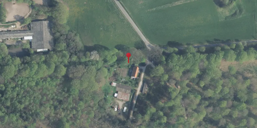 Historisk kort over Freerslev Hegn Trinbræt