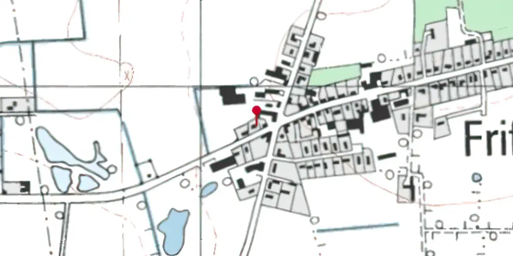 Historisk kort over Frifelt Station