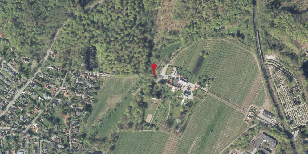 Historisk kort over Frydenlund Holdeplads