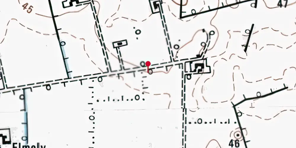 Historisk kort over Fællesvejen Trinbræt