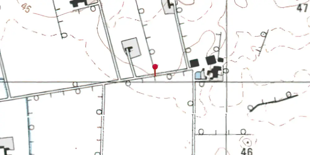 Historisk kort over Fællesvejen Trinbræt