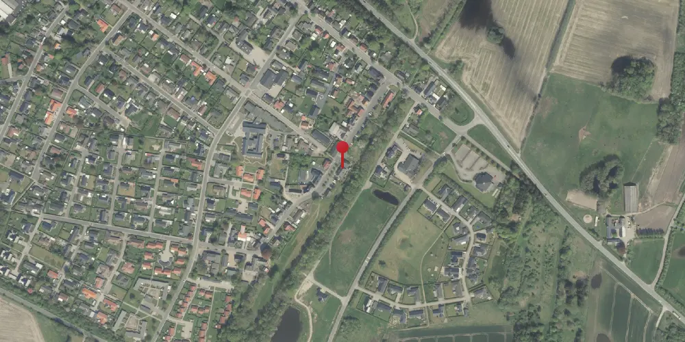 Historisk kort over Fårvang Station Historisk kort over Fårvang Station