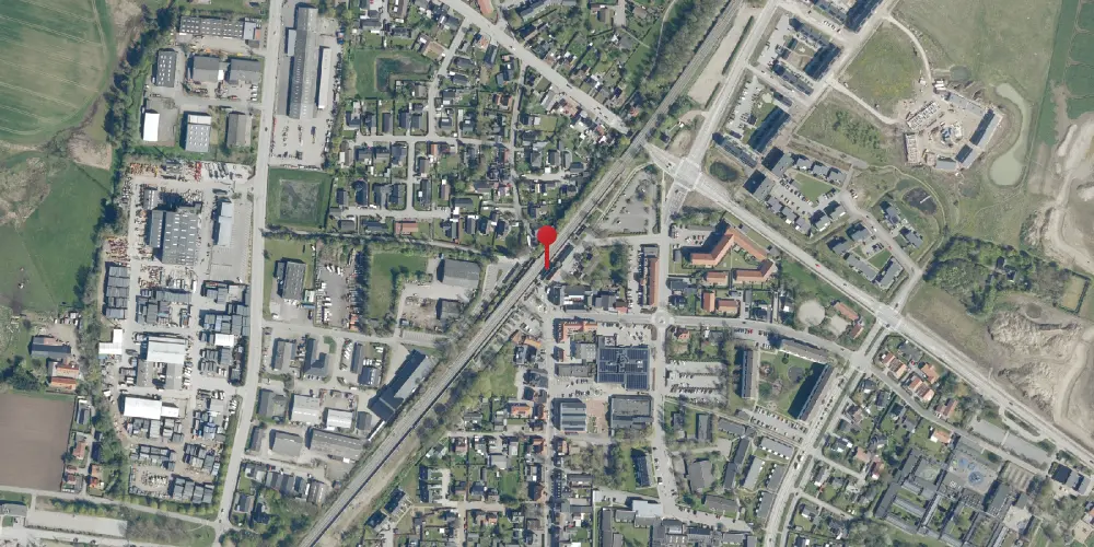 Historisk kort over Viby Sjælland Station