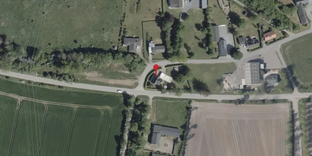 Historisk kort over Gammel Ladegård Station Historisk kort over Gammel Ladegård Station