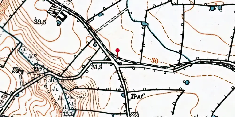 Historisk kort over Gammelby Trinbræt Historisk kort over Gammelby Trinbræt