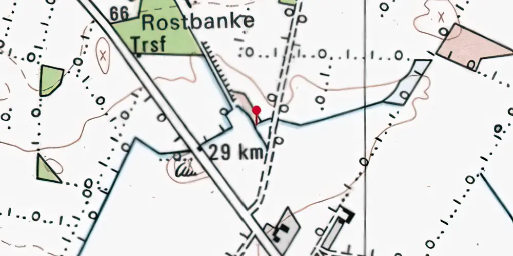 Historisk kort over Gilbjerg Trinbræt med Sidespor Historisk kort over Gilbjerg Trinbræt med Sidespor