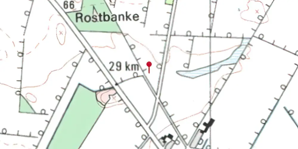 Historisk kort over Gilbjerg Trinbræt med Sidespor Historisk kort over Gilbjerg Trinbræt med Sidespor