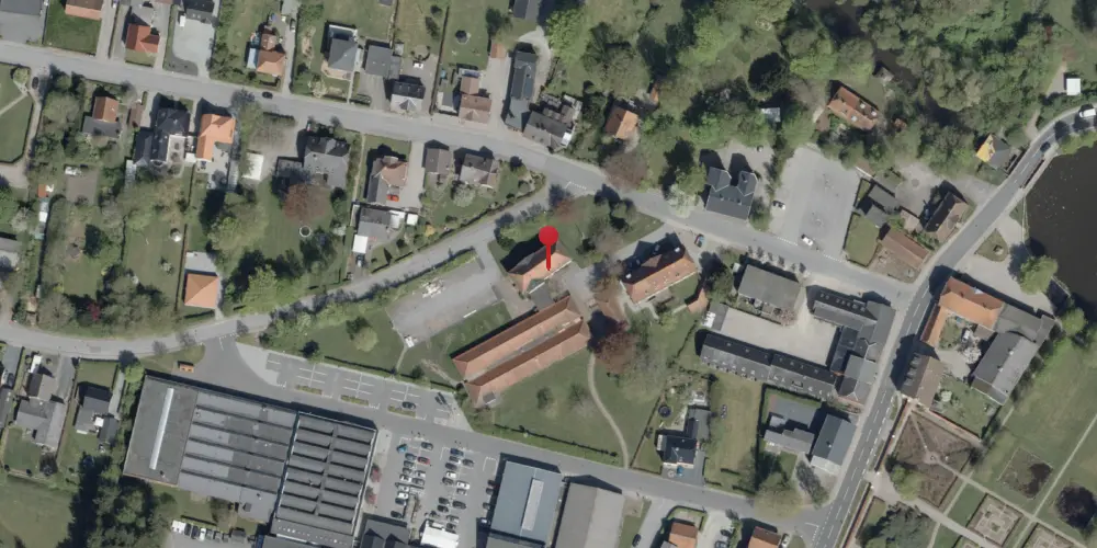 Historisk kort over Gram (Slot) Station