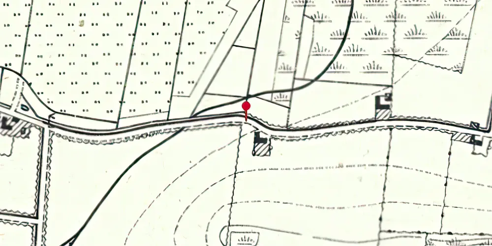 Historisk kort over Sønder-Gravlund Trinbræt Historisk kort over Sønder-Gravlund Trinbræt