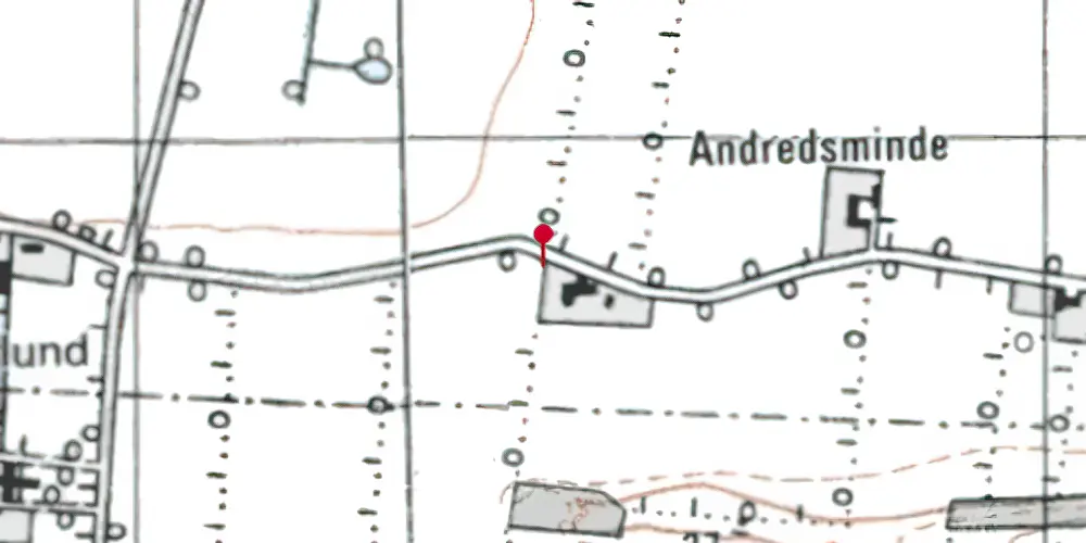 Historisk kort over Sønder-Gravlund Trinbræt Historisk kort over Sønder-Gravlund Trinbræt
