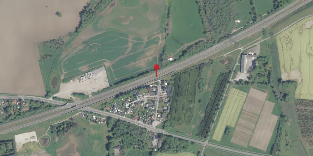 Historisk kort over Kværkeby Krydsningsstation