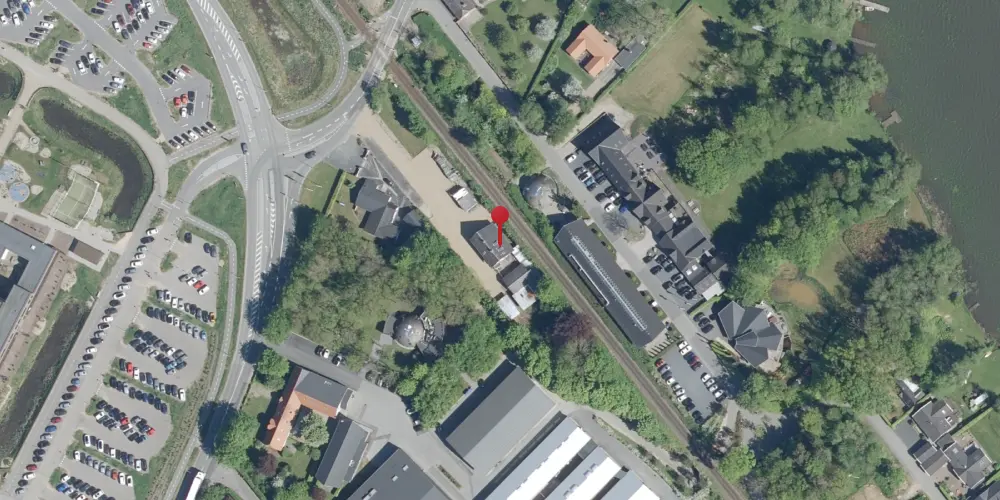 Historisk kort over Gødstrup Station [1904-1969]