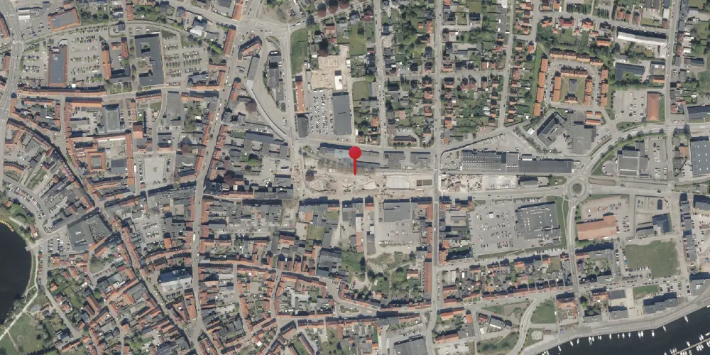 Historisk kort over Haderslev Amtsbanegård