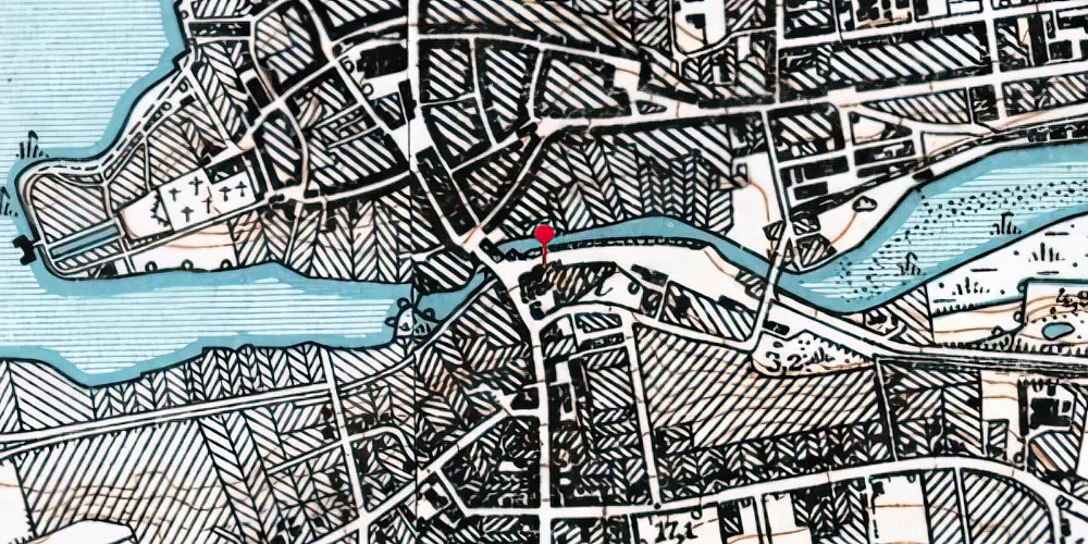 Historisk kort over Haderslev Sydbanegård