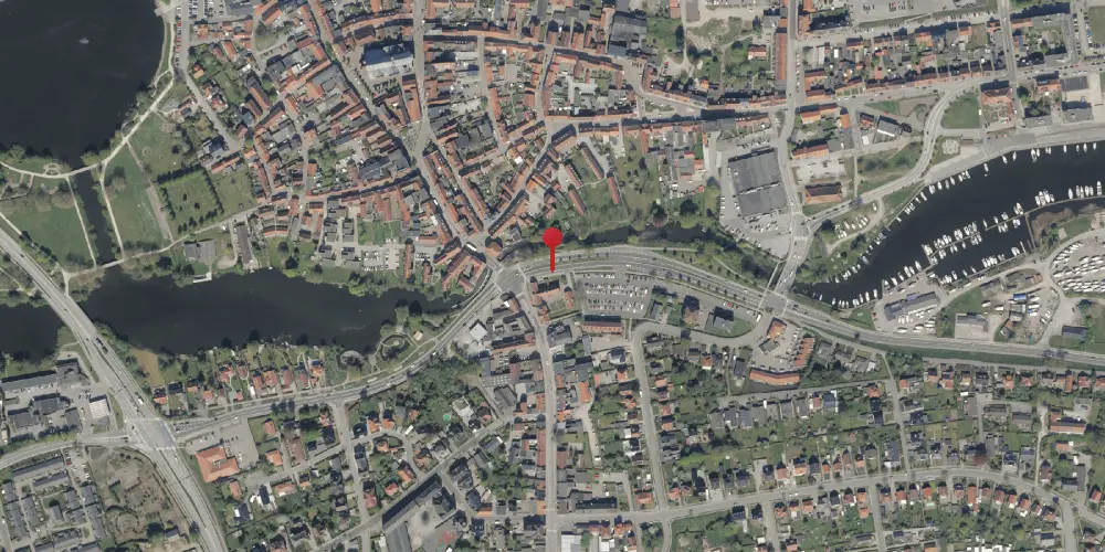 Historisk kort over Haderslev Sydbanegård