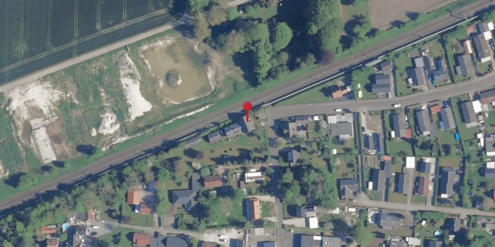 Historisk kort over Fjenneslev Station