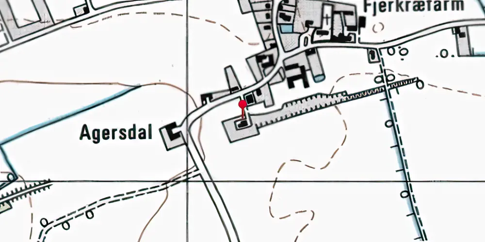 Historisk kort over Onsevig Station Historisk kort over Onsevig Station