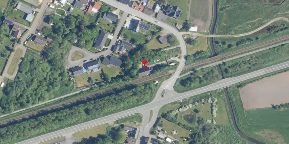 Historisk kort over Handbjerg Trinbræt