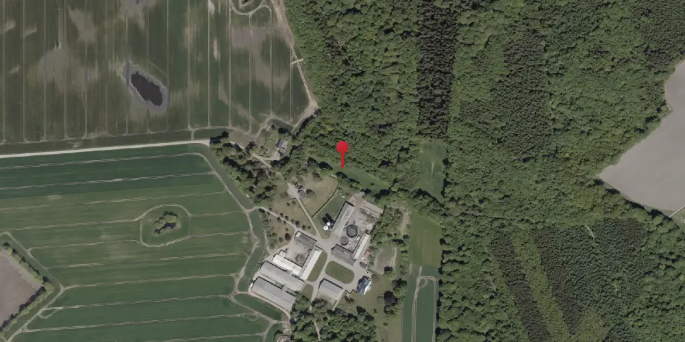 Historisk kort over Haraldsholm Holdeplads med sidespor