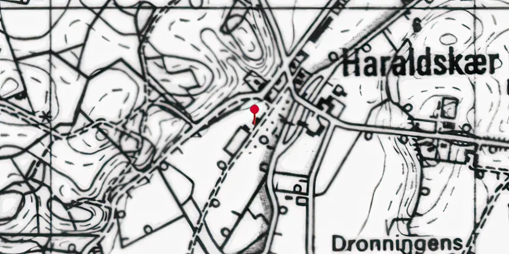 Historisk kort over Haraldskær Fabrik Holdeplads Historisk kort over Haraldskær Fabrik Holdeplads