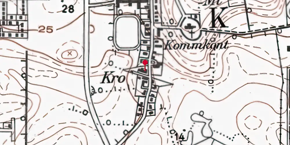 Historisk kort over Havnbjerg Station