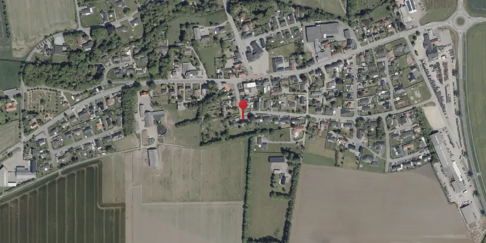 Historisk kort over Hellevad Station