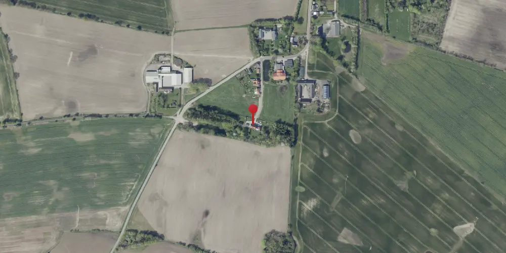 Historisk kort over Hindbjerg Station