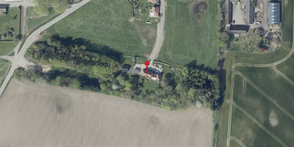 Historisk kort over Hindbjerg Station