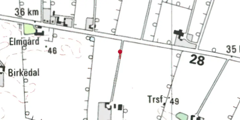 Historisk kort over Hinnum Trinbræt Historisk kort over Hinnum Trinbræt