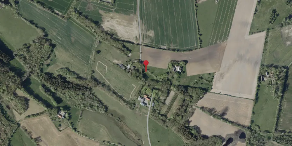 Historisk kort over Hjelmdrupvej Trinbræt