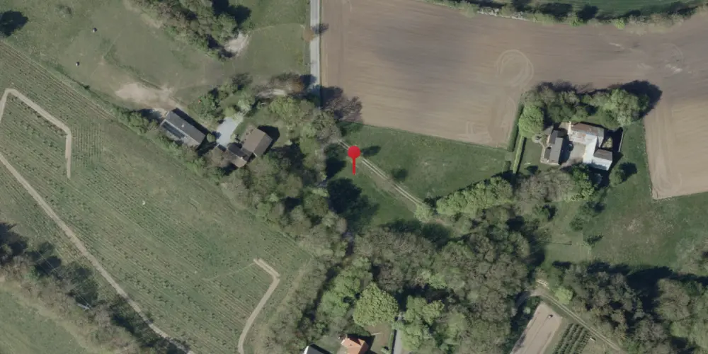 Historisk kort over Hjelmdrupvej Trinbræt