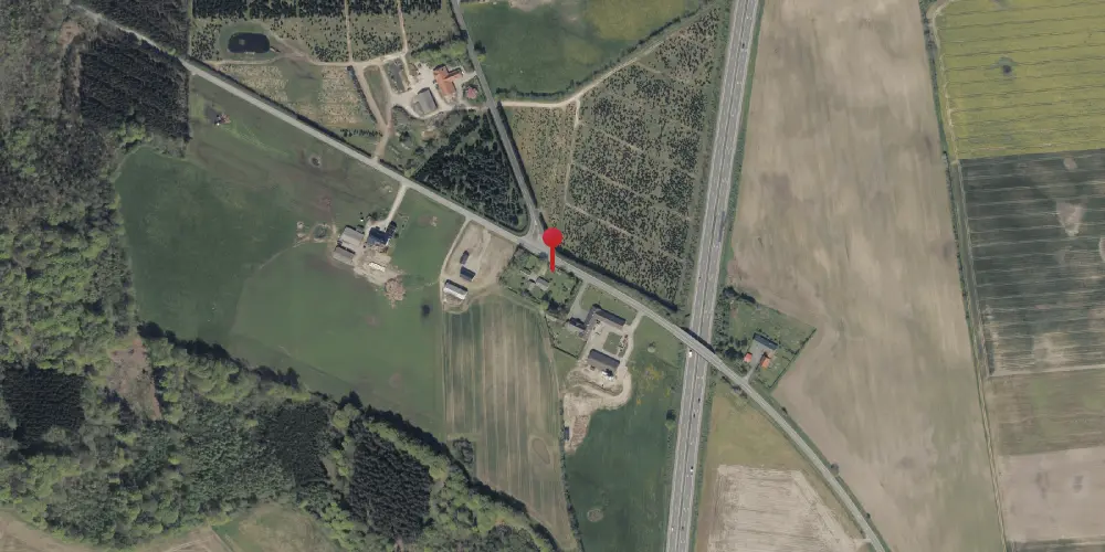 Historisk kort over Hjerndrup Station Historisk kort over Hjerndrup Station