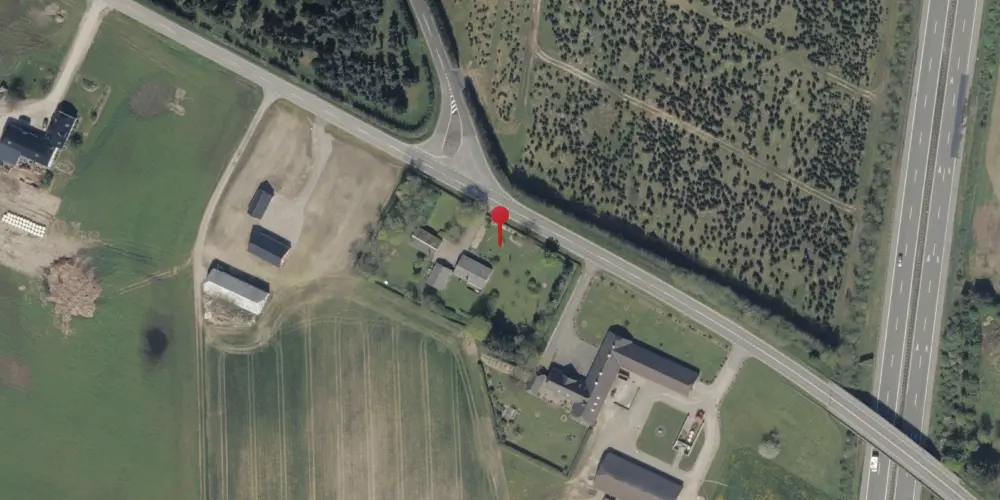 Historisk kort over Hjerndrup Station Historisk kort over Hjerndrup Station