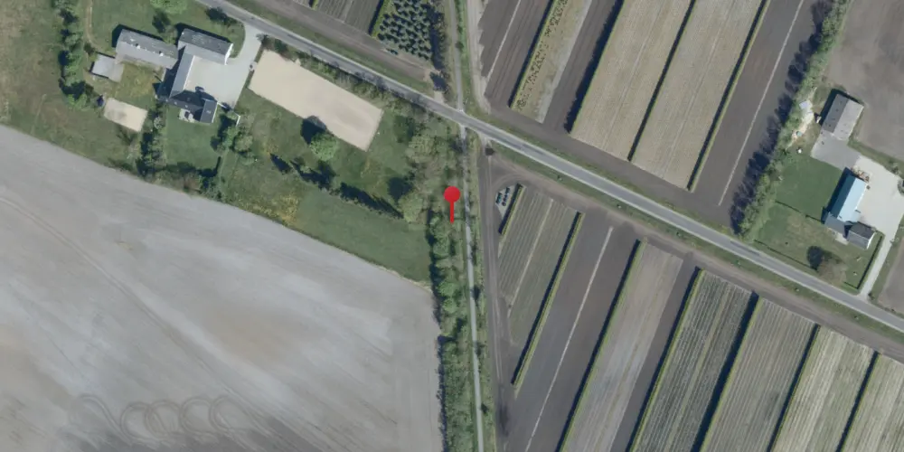 Historisk kort over Hjortlund Trinbræt