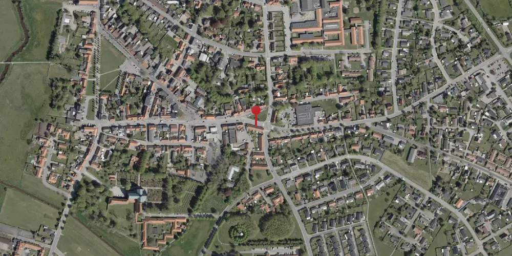 Historisk kort over Løgumkloster Holmplads Trinbræt