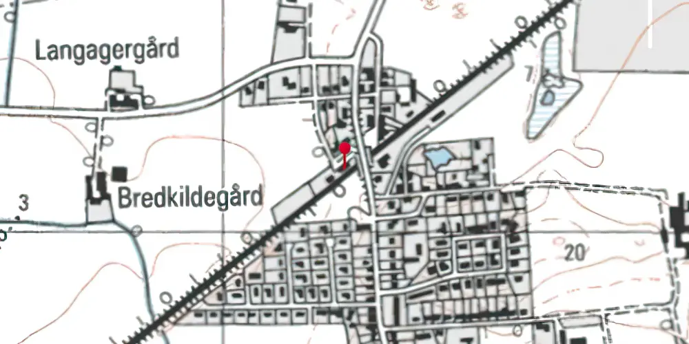 Historisk kort over Forlev Station Historisk kort over Forlev Station