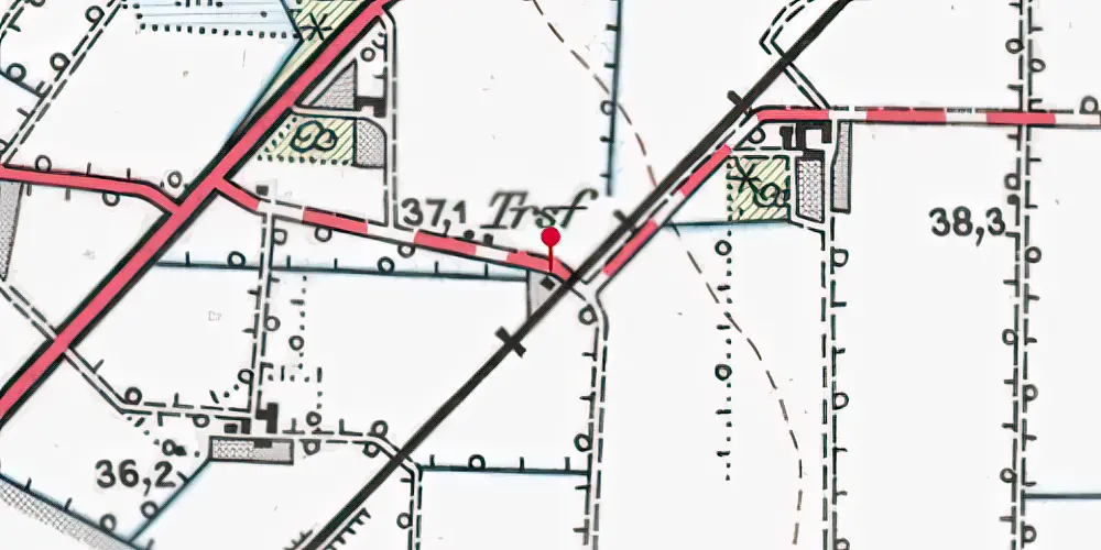 Historisk kort over Horsbøl Holdeplads Historisk kort over Horsbøl Holdeplads