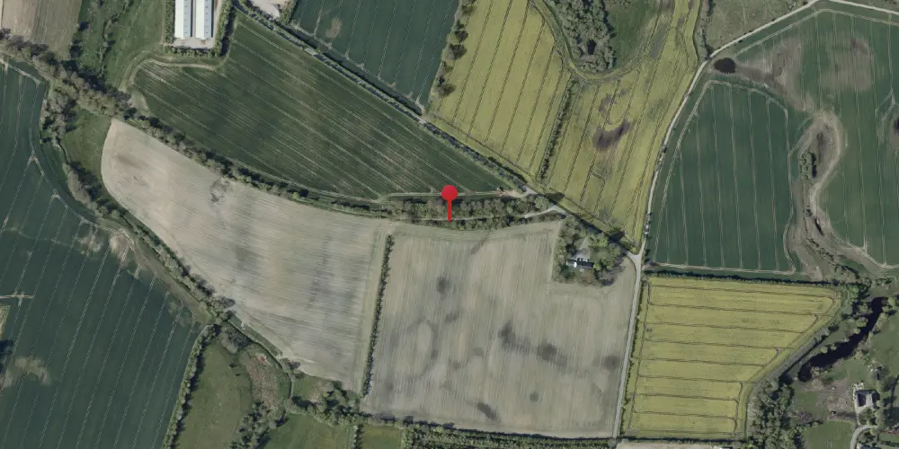 Historisk kort over Hundsholt Trinbræt