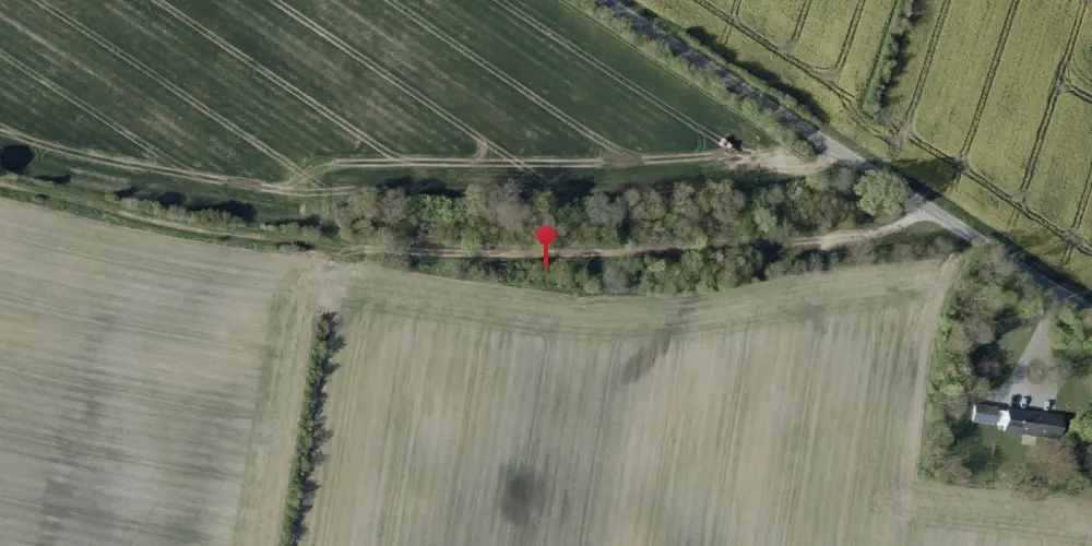 Historisk kort over Hundsholt Trinbræt